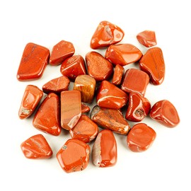 Cherry Tree Collection 1/2 Pound Polished Stones - 1/2" - 1" Size Tumbled Stones - Tumbled Crystals Bulk for Healing, Reiki, Chakra (Red Jasper)