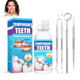 Tooth Repair Kit, Moldable Tooth Filling Repair Kit with 4 Dental Tool, Dental Care Kit Fixing The Missing and Broken Replacements