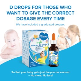 Vitamin D Drops 400IU, 0 to 3 Year Olds, 30 ml - Allmom's Choice