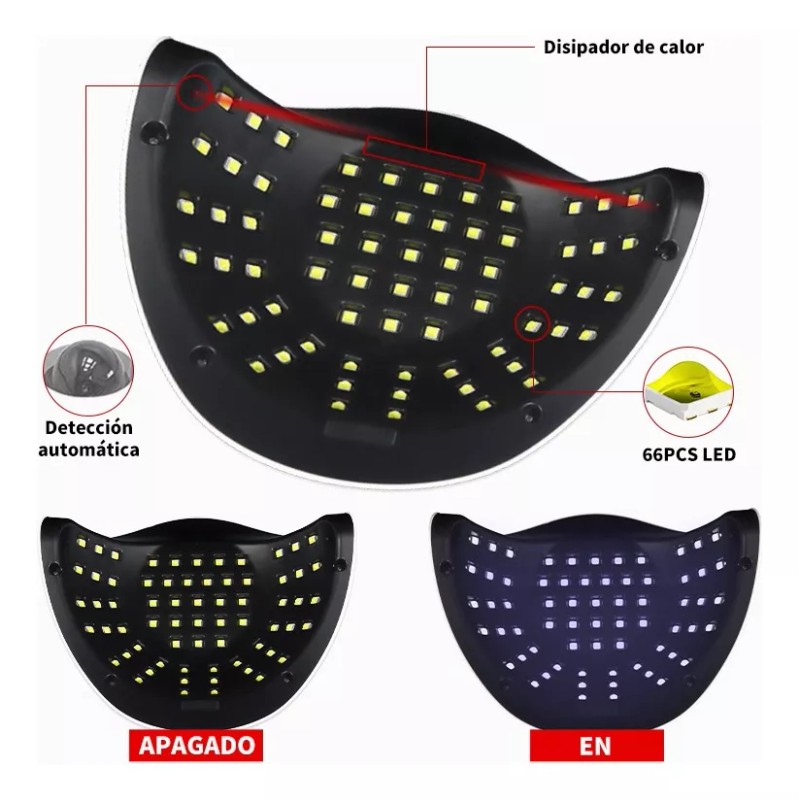 Limegirl 280w Lampara Uv Led Para Unas Temporizador Secadora 66