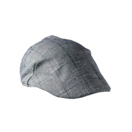 Men's Flat Cap - Classic Fusion Summer Elegance - Made in Italy - Cotton/Fantasy, Grey, 55