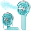 SWEETFULL Portable Misting Fan - 180° Foldable Handheld Personal Fan
