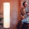 STOBOK Rice Paper Floor Lamp Shade Nordic Style Table Light