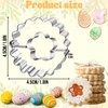 Crethinkaty 9 Pcs Mini Easter Linzer Cookie Cutters Set, Easter