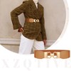 XZQTIVE Women's Wide Elastic Belt for Dresses Retro Stretch Waist