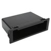 Akozon Car Radio Stereo Storage Box, Single Din Dashboard Organizer
