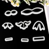 8 Pcs Bow Polymer Clay Cutters for Earrings, Cute Bowtie