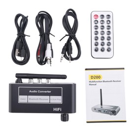 Daiilg HiFi Bluetooth 5.2 Audio Receiver Coaxial Digital to Analog Converter 3.5mm AUX Stereo Wireless Adapter