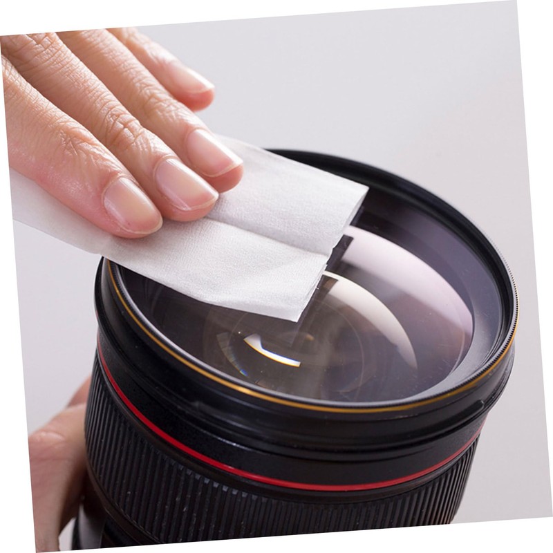 TEHAUX 300 Sheets Professional Lens Cleaning Paper Dust Fingerprint Removal