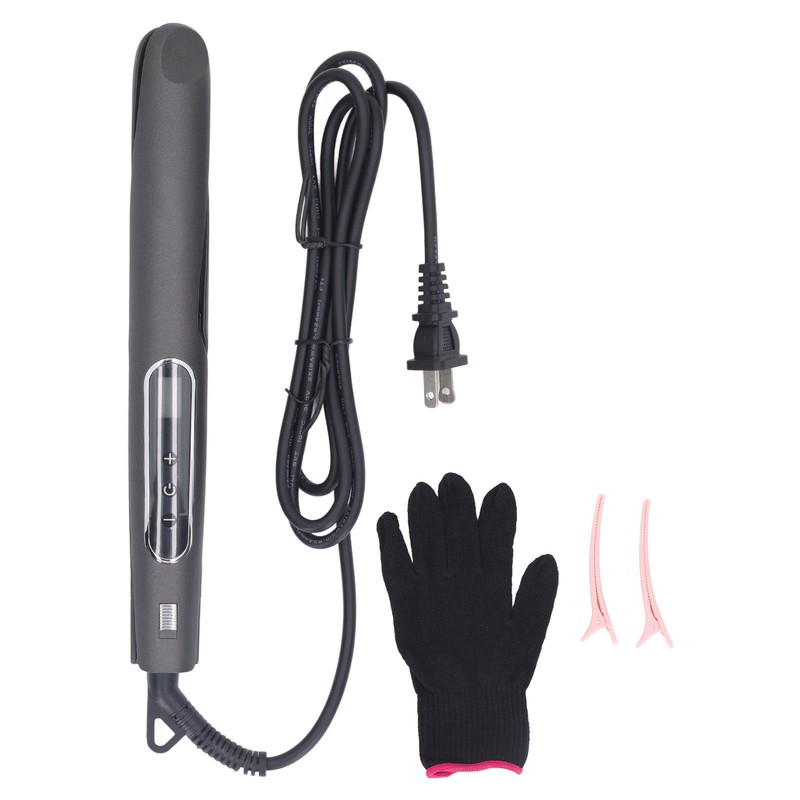 2 in 1 Hair Straightener Curler Twisted PTC Heating LCD