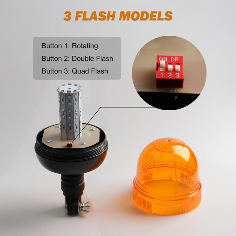 Hooma 60 LEDs Rotating Light LED 12 V 24 V