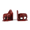 Retrome Elephant Book Ends to Hold Books, Bookends for Shelves
