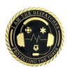 Thin Gold Line Challenge Coin Emergency Dispatcher for First Responders