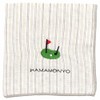 Hamamonyo Reversible Gauze Handkerchief, Striped and Golf, gray