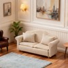 CHAMBERY 1:12 Scale Miniature Couch Wooden Sofa Dollhouse, Khaki