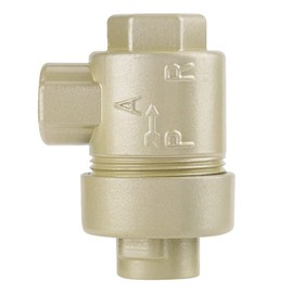 Oumefar 1/4 Inch Bleed Valve Automatic Air Hose Valve Replacement Accessories Air Release Valve Brass Pressure Relief Valve Evacuator for Exhaust Gas HVAC System