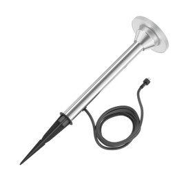 ledscom.de ALF LED Path Light with Ground Spike for Outdoor Use IP44 34 cm Aluminium Warm White