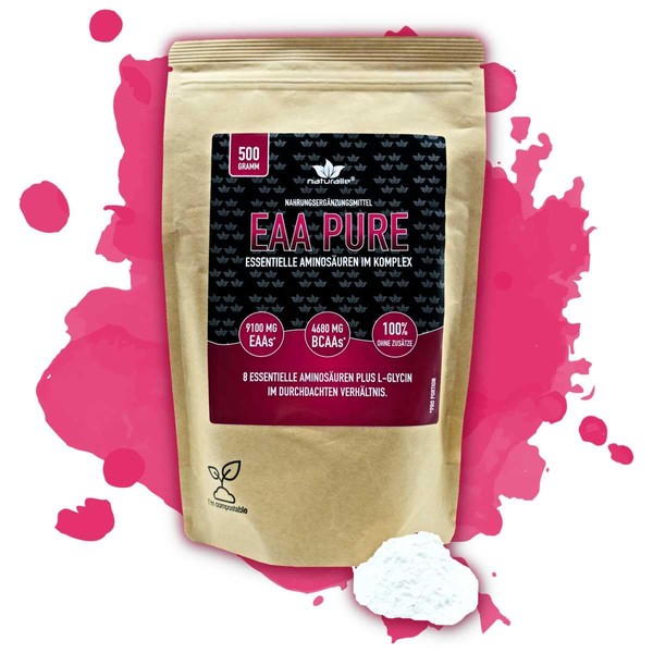 Naturalie® EAA Powder, No Flavours and Sweeteners, Pure Essential Amino