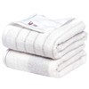 Broome Natural Border Bath Towels, Pack of 2, Soft Towels,