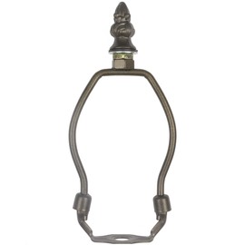 Bieye SS010 Lampshade Lamp Shade Support Harp for Tiffany Style Stained Glass Table Lamp (Bronze 4" High)