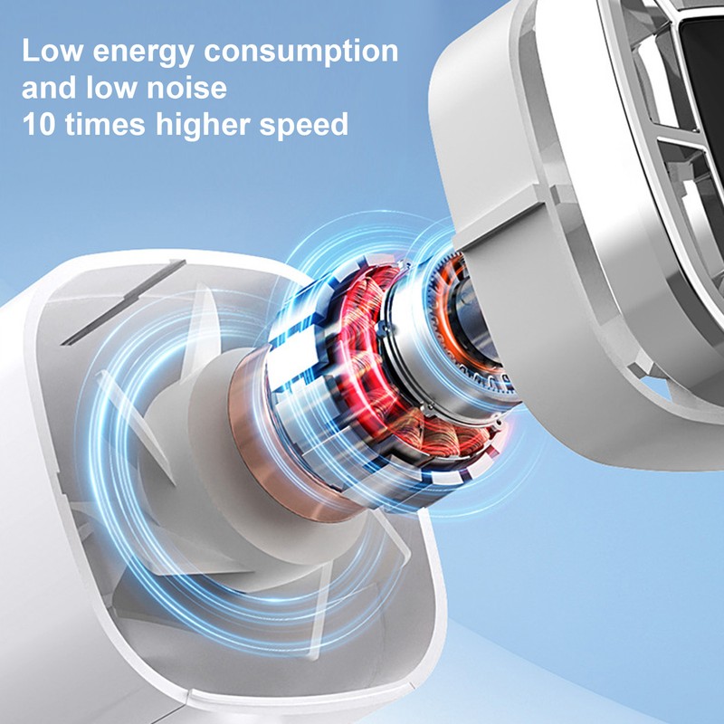 Handheld Turbo Fan ABS 3 Speeds USB Rechargeable Mini Portable