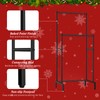 Christmas Stocking Holder Stand with 10 Hooks, Double Rods Stocking