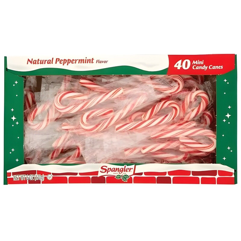 Spangler Mini Christmas Candy Canes ~ 40 Count