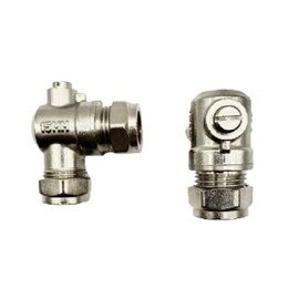 hep® 15mm Angle Isolating Valve for Tap Connector Flexi Pipes Elbow Ball o Fix Isolation Valves for Toilet, Basin Pack of 2