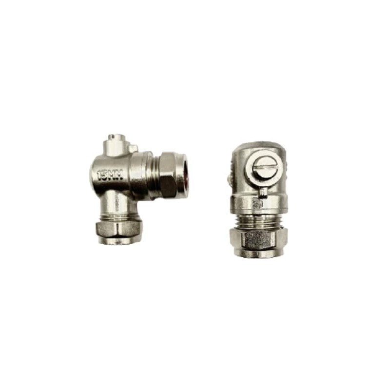 hep® 15mm Angle Isolating Valve for Tap Connector Flexi Pipes