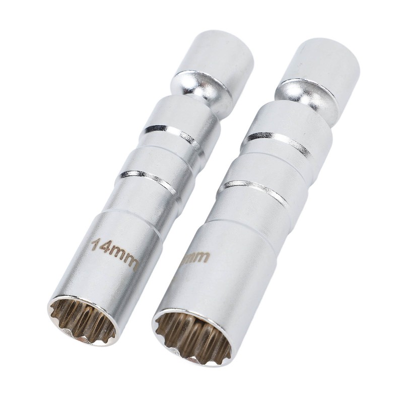 2pcs Spark Plug Socket Magnetic 14mm 16mm Thin Wall Spark