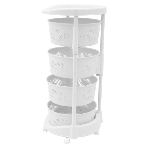 Multi-Layer Vegetable Rotating Basket Rack Fruit Snack Storage Kitchen Organizer