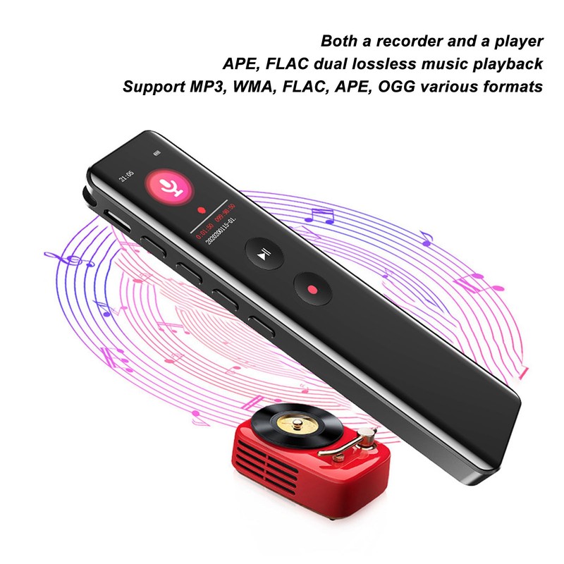 Digital Voice Recorder with Speaker Bluetooth 5.0 Intelligent Noise Reduction