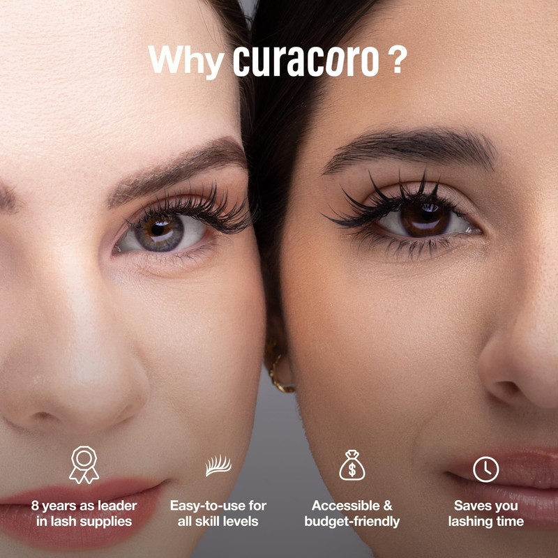 Curacoro 10ML Eyelash Coating Sealant - Professional Protective Topcoat for
