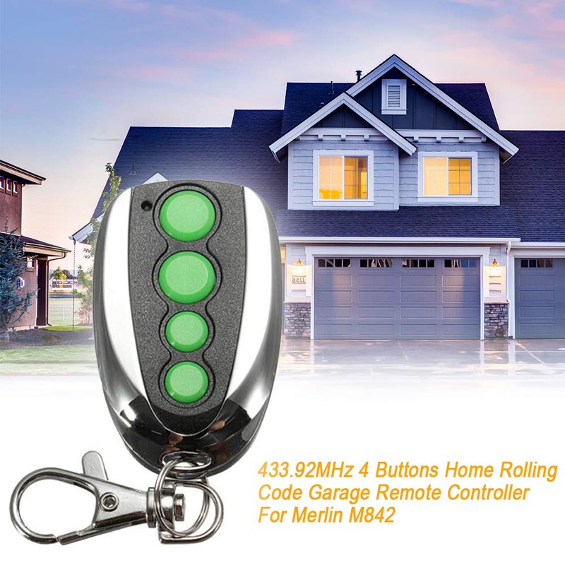 Garage Door Remote Controller, 433.92MHz 4 Buttons Home Rolling Code