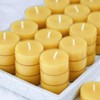 100 Pack Pure Beeswax Tealight Candles | Natural Unscented Beeswax