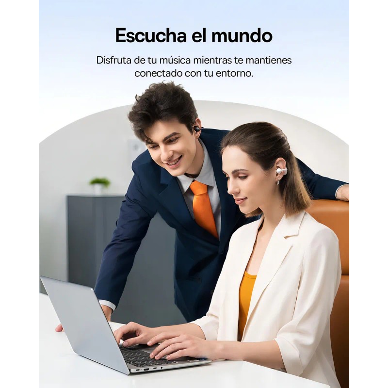 Audfonos de Oreja Abierta Baseus BC1, Clip-ear Inalambricos Bluetooth 6.0