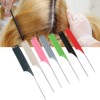 7pcs RatTail Hairdressing Styling Comb FineTooth Salon Dyeing Tinting Hair