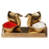 DreamKraft Loving Bird Duck Chopda Pair with Kumkum Roli Rice