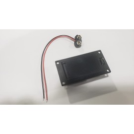 Active Guitar Bass Pickups 9v Battery Holder Case Box FLUSH even MOUNT 9 volt - Custom Guitar Build PARTS 9v DC - with power cord