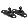 X AUTOHAUX 2pcs 10mm Auto Ball Studs Mounting Brackets for