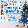 HOWAF 101 Pcs Winter Bulletin Board Decoration, Christian Winter Christmas