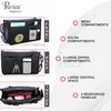 Periea 'Chelsy' Premium Handbag Organiser Insert: Structured Travel Pouch for