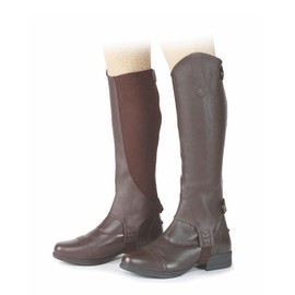 Shires Moretta Synthetic Gaiters Brown/Black - Adults Small, Brown