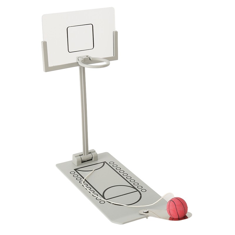 Desktop Basketball Game Foldable Reduce Pressure Aluminium Alloy Miniature Basketball