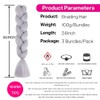 Braids Extensions, Pack of 3, Jumbo Braid Extensions, 24 Inches,