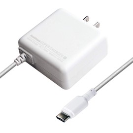 Kashimura NAC-005 Type-C 3A AC Charger, 3.3 ft (1 m), White, Flexible Cable, Built-in Overcurrent Protection Circuit