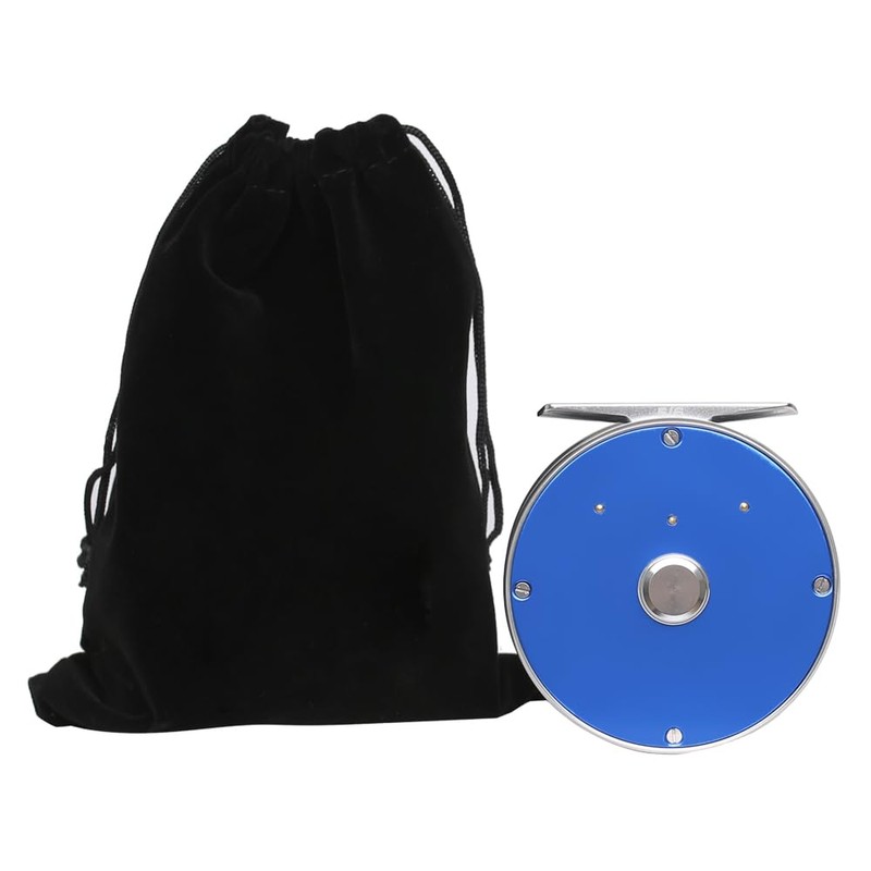 Vintage Classic Fishing Reel Right Left Handed Fly Reel (Blue,