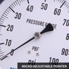 MEASUREMAN 304 Stainless Steel Case,Contractor Pressure Gauge, 0-100Psi, 4-1/2" Dial