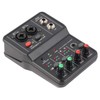 2 Channels Audio Mixer USB 48V Phantom Power Compact Sound