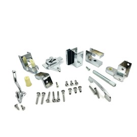 Harris Hardware DS-2-78 Toilet Partition Die Cast Zamac Outswing Door Hardware, 7/8 in. Door 1-1/4 in. Post